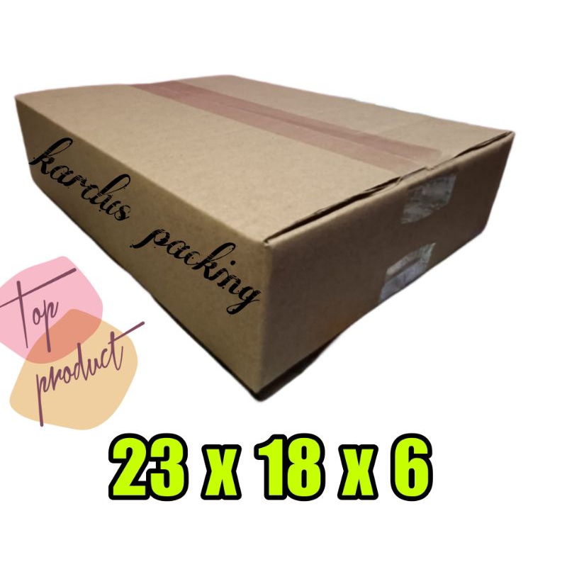 

kardus packing UK 23x18x6 kardus besar Kardus polos