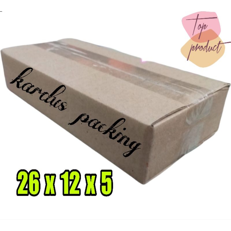 

kardus packing UK 26x12x5 kardus kecil kardus besar