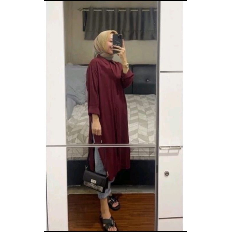 Marsya Tunik Rayon - Tunik Rayon Twill - Tunik Rayon Polos Pasti Ori