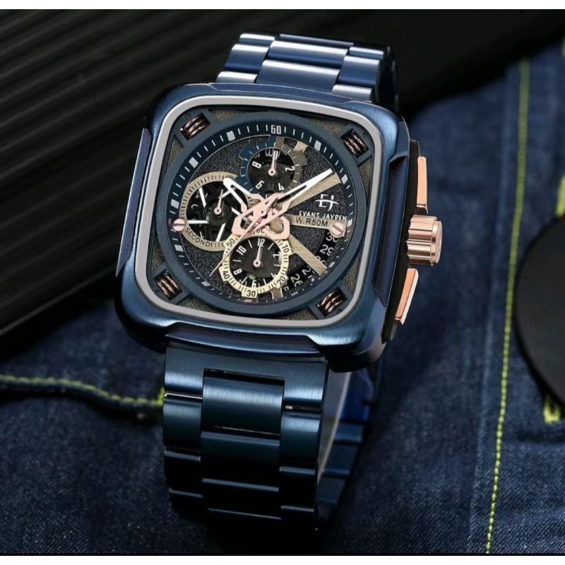 evans jayden 9555 jam tangan pria Analog Kemewahan original