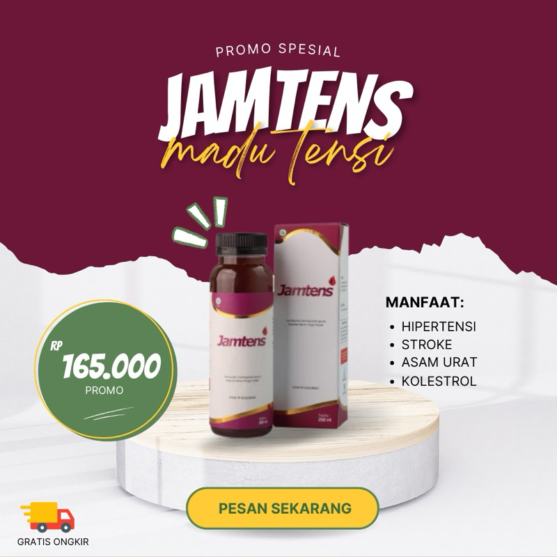 Jamtens Jamu Tensi Ampuh Turunkan Darah Tinggi Kolestrol Gula Darah Isi 250ml