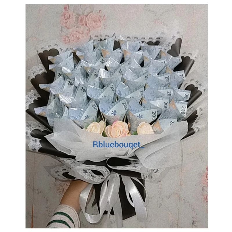 forblue - MONEY BOUQET / BOUQET UANG / BOUQET UANG ASLI 35 LEMBAR PECAHAN 2RIBU