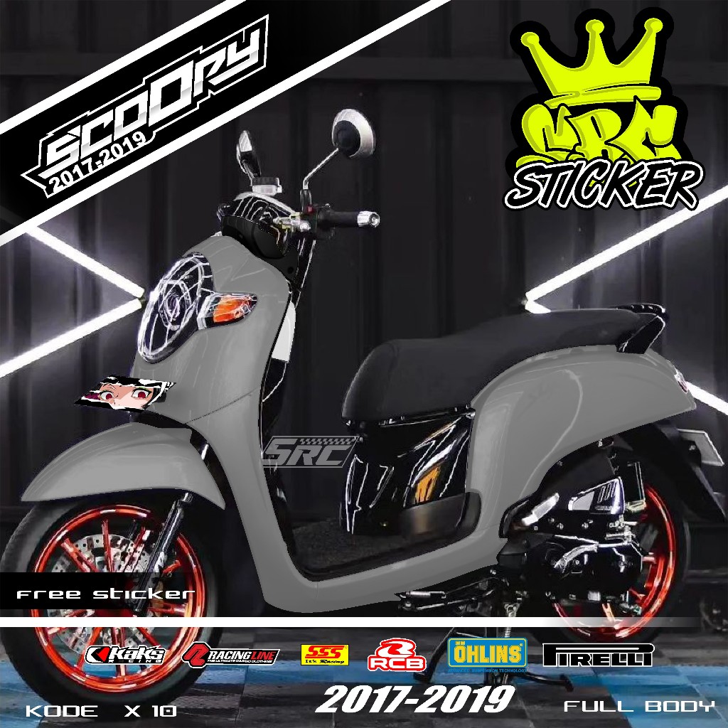 COD Sticker Decal Full Body Motor Honda Scoopy Fi 2017 2018 2019 Decal Sticker Full Body Scoopy Fi P