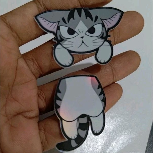 

sticker kucing lucu helogram