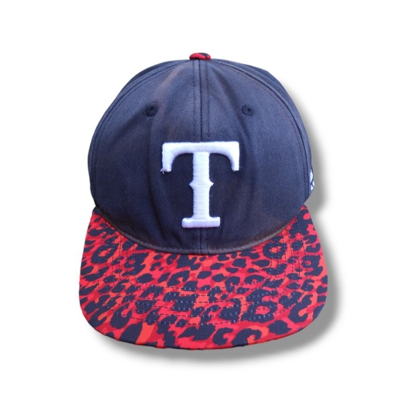 snapback topi pria mlb texas ranger