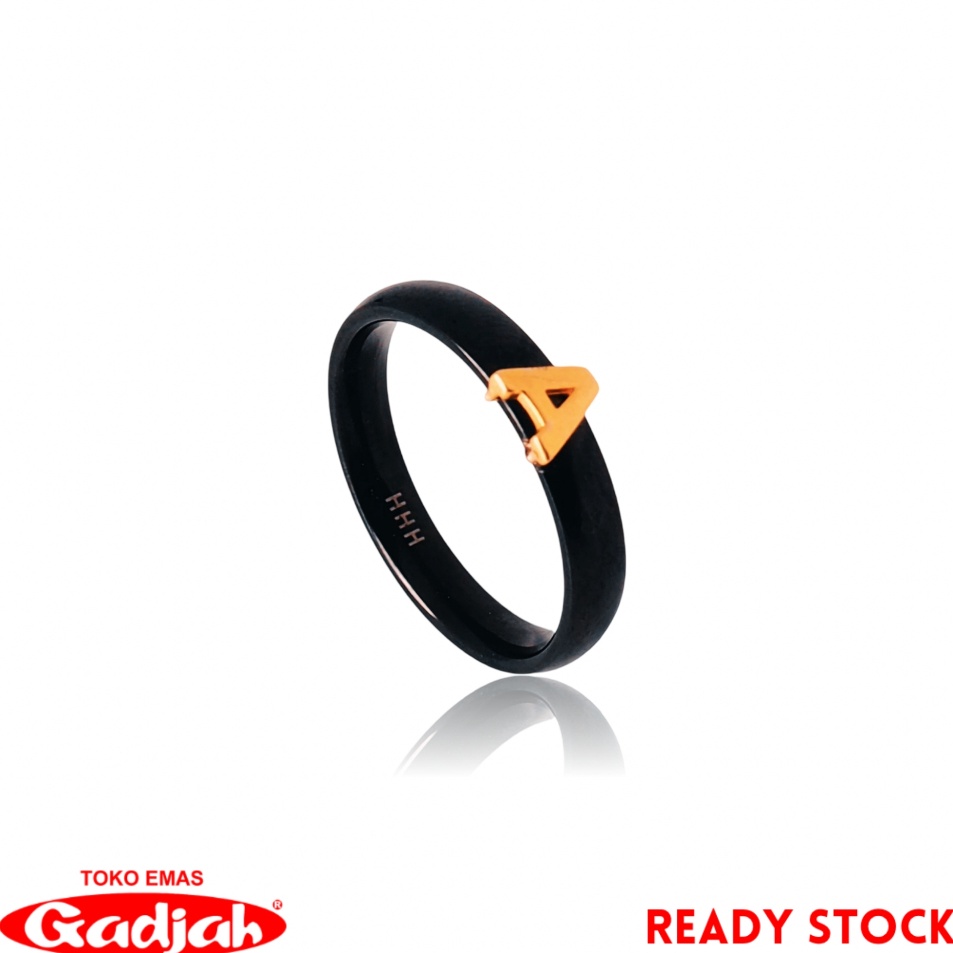 New Collection Cincin Keramik Fashion Emas Huruf K T  8 K   Toko Emas Gadjah