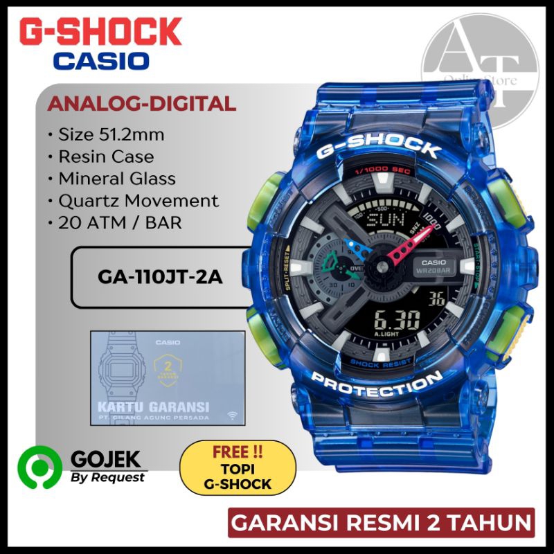 Jam Tangan Dual Time Pria Casio G-SHOCK GA-110JT-2A GA110JT ORIGINAL Resmi