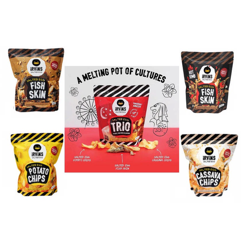

NEW IRVINS SALTED EGG FISH SKIN 95gr Berkualitas