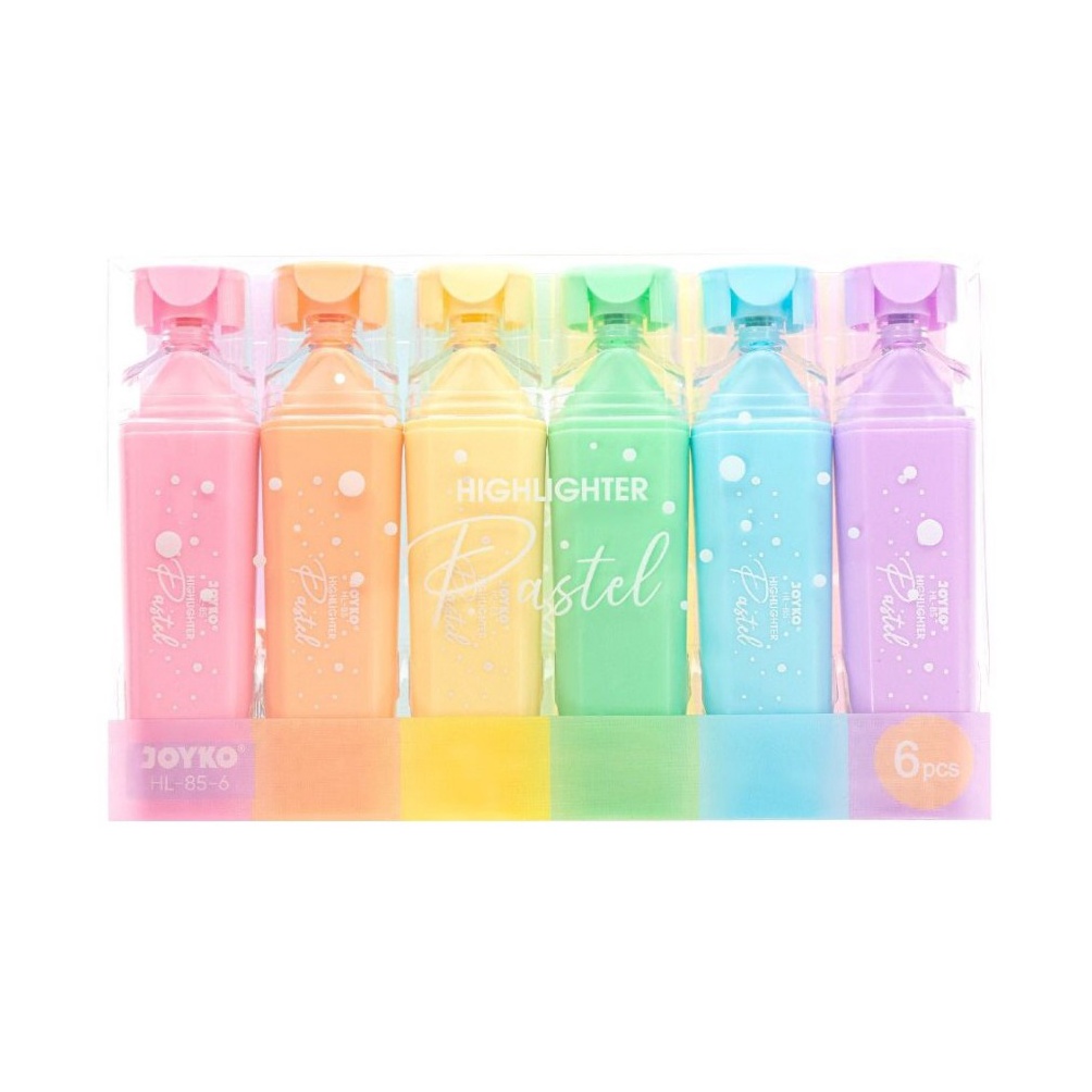 

KODE T66N SET Highlighter Penanda 6 Warna Soft Pastel Joyko HL856 MURAH