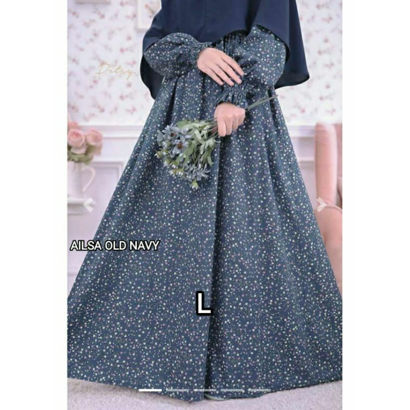 AILSA OLD NAVY DITSY / DITSY GAMIS WANITA MURAH/ DITSY/ GAMIS WANITA/ READY STOCK