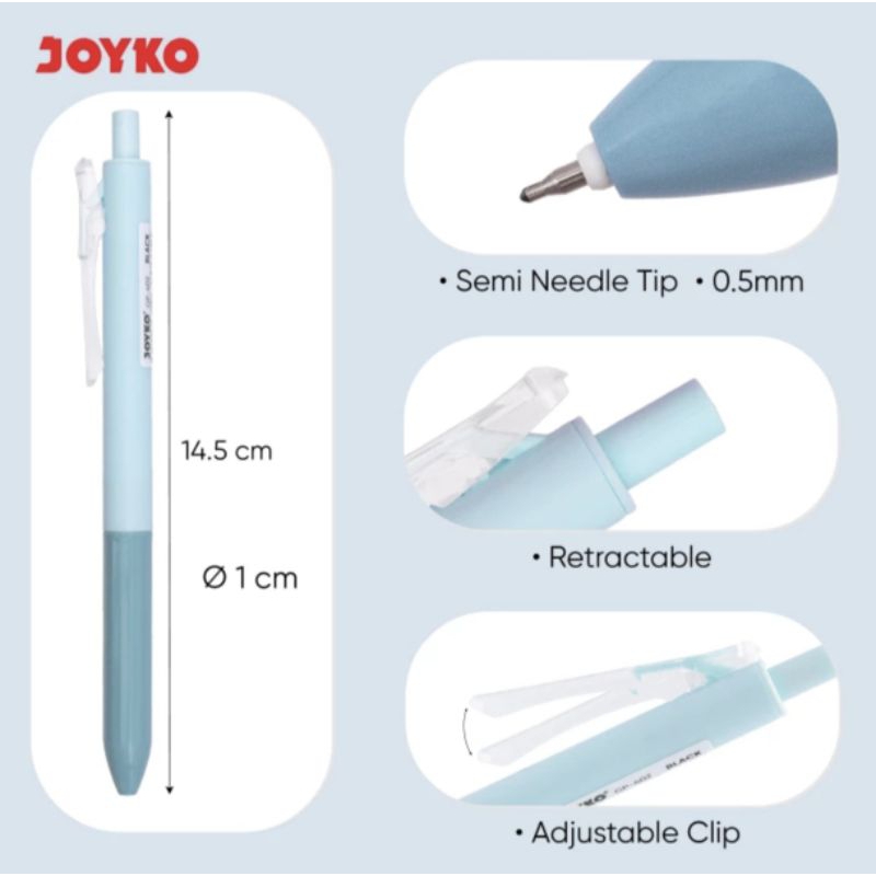 

Pena Gel Joyko 0,5mm gp 402 (1pcs)