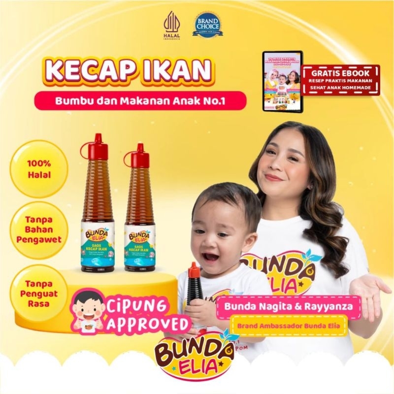 

RB22 Bumbu Bunda Elia Kecap dan Saus MPASI Tanpa Pengawet