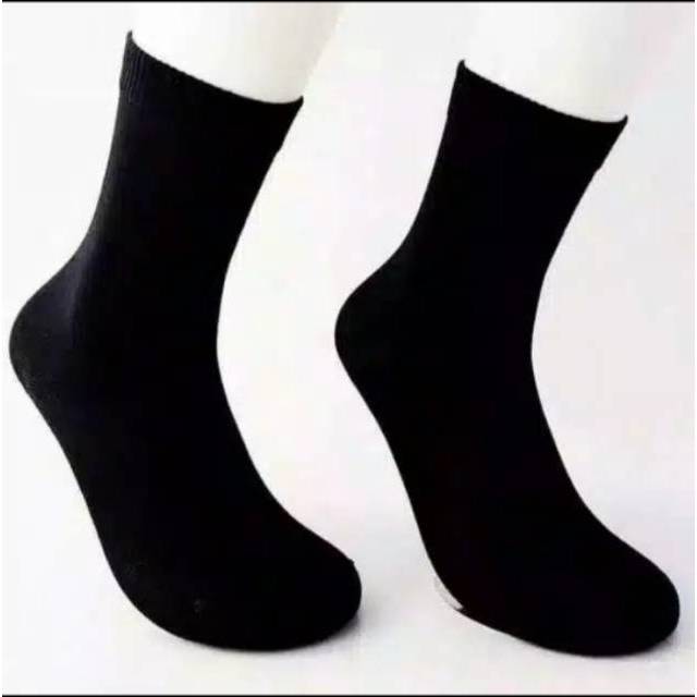 Kaos Kaki Anak Sekolah Laki-Laki / Perempuan SD,SMP,SMA Warna Hitam Polos