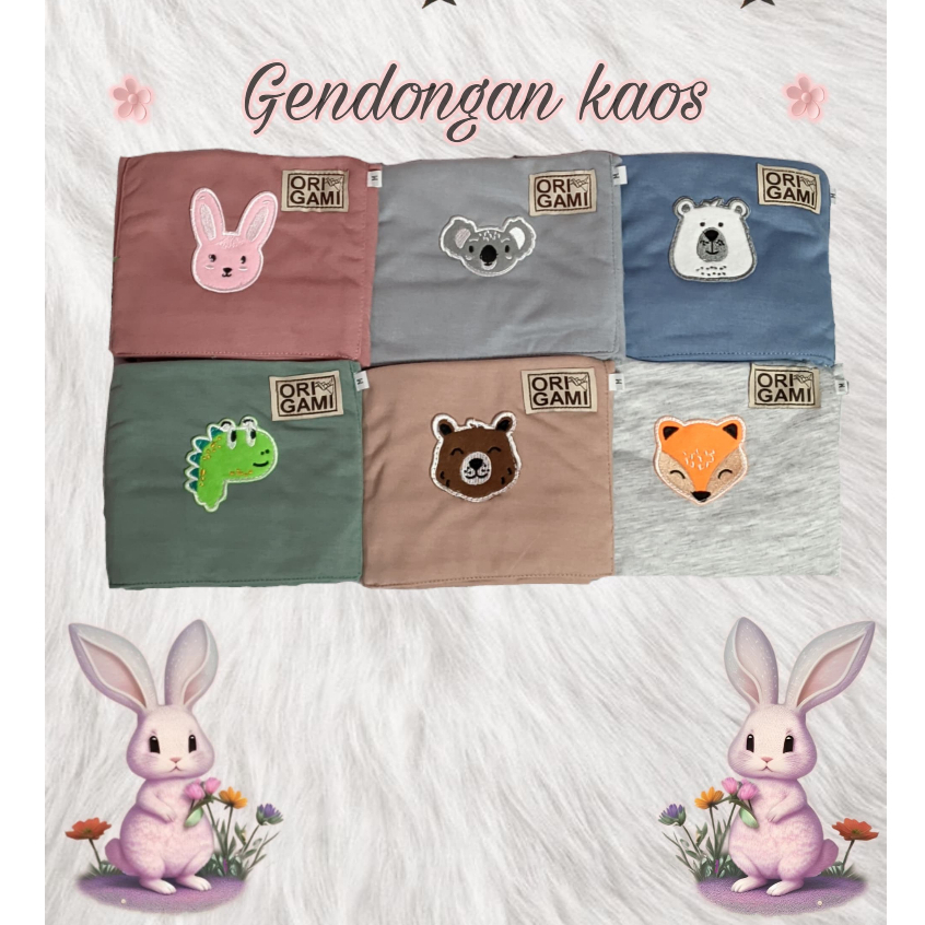 Geos/ Gendongan Kaos ORIGAMI