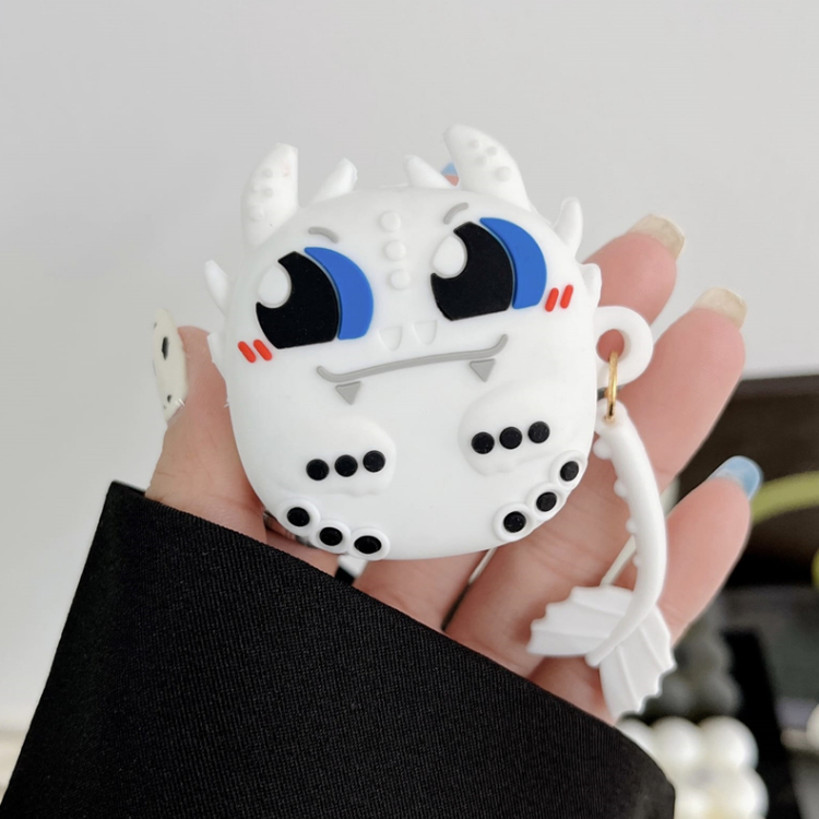 Case WM02 Baseus Encok Earphone Silikon Karakter Kartun WM02 Kode 02 - Tootles Putih