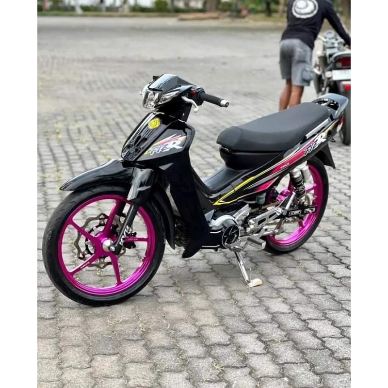 striping sticker lis standar yamaha  fiz R 1997 1998 hitam pink