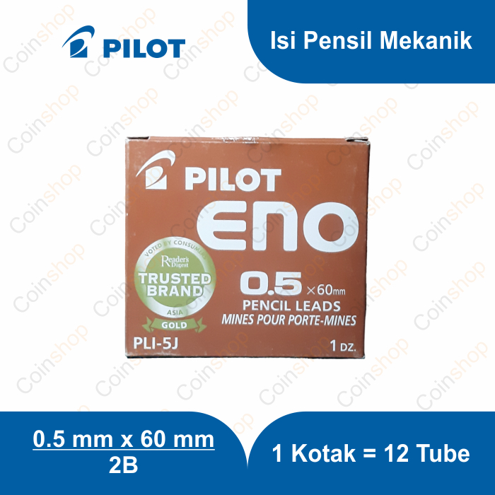 

Pilot PLI-5J-12-2B Isi Pensil Mekanik 2B 0.5mm Per Tube