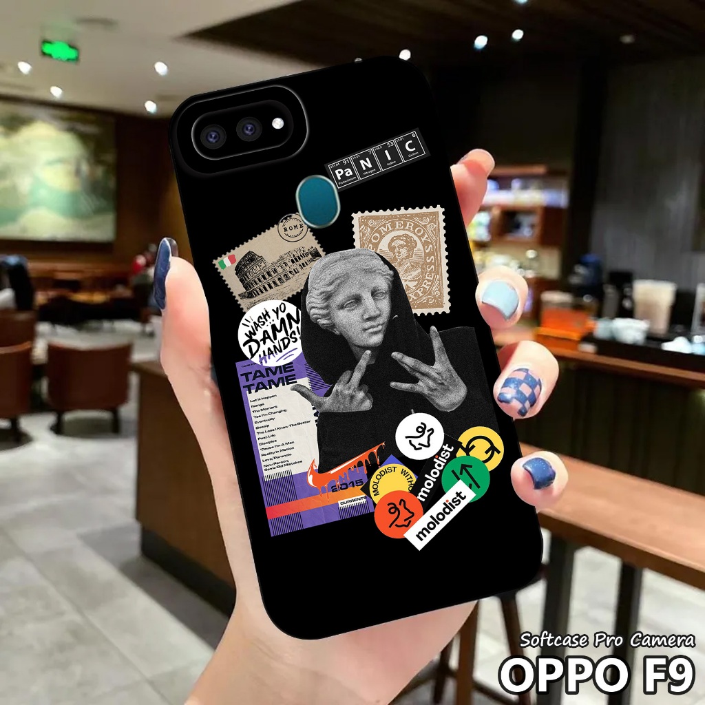 Case Oppo F9 - Casing Hp Oppo F9 ( Estetik ) Softcase Pro Camera - Kesing - Silikon - Kondom Hp