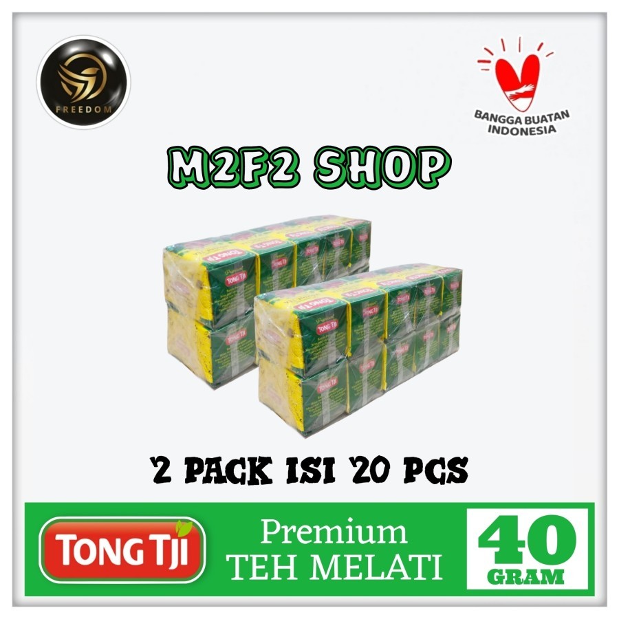 

Tong Tji PREMIUM Jasmine Tea | Teh Bubuk Melati - 40 gr (Kemasan 20 Pcs)