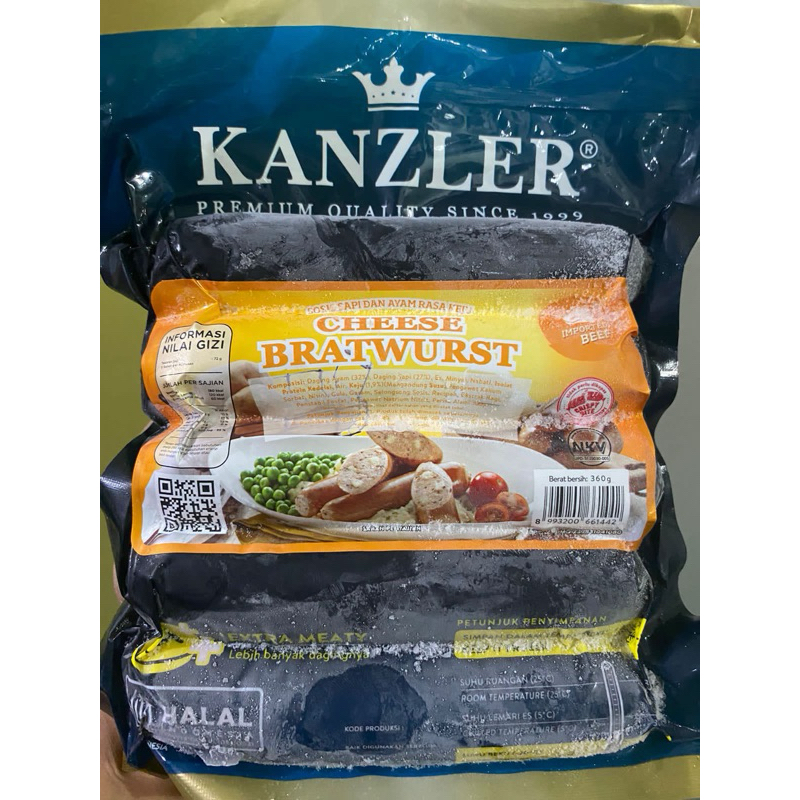 

KANZLER CHEESE BRATWURST SAUSAGE 360GR