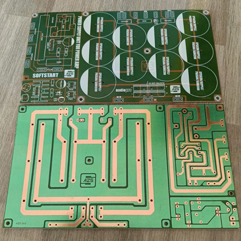 PCB PSU 10 elco power supply unit for power amplifier