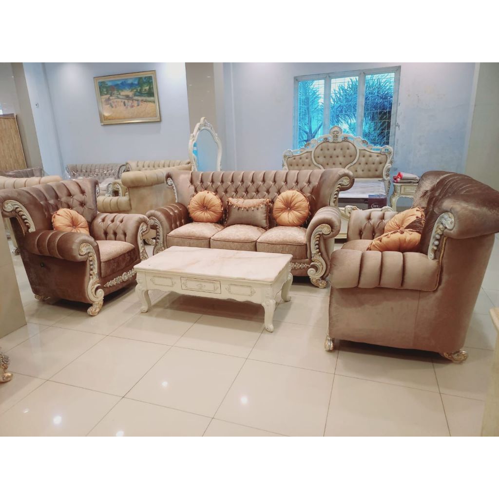sofa tamu 321 wisdom clasik ready makassar promo murah