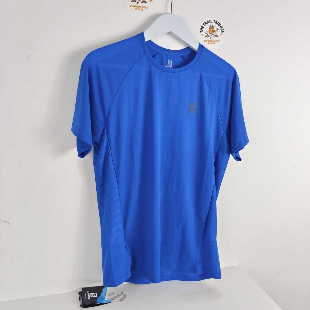 SALOMON CROSS REBEL SS TEE MEN NAUTICAL BLUE SIZE M