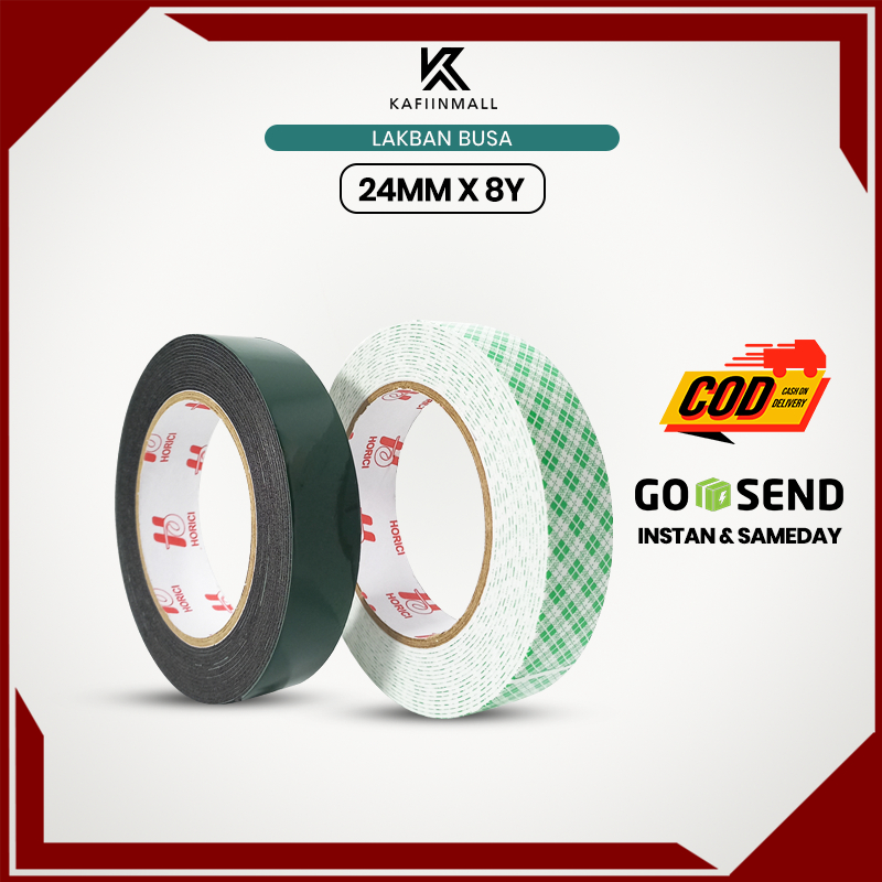 

Double Tape Busa HORICI tape 24*8Y Isolasi Double Tape Foam/isolasi