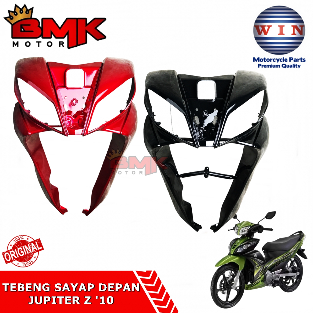 Win Tebeng Sayap Depan Jupiter Z 2010 2011 2012 Robot Legsil Legshield Luar Merah Marun Hitam