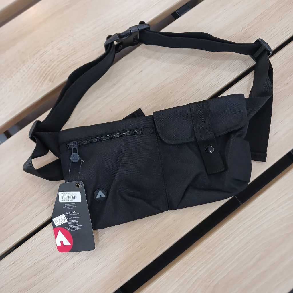 Tas Pinggang - Airwalk Theron Waist Bag - Black [AIWWPU21054B] - Original