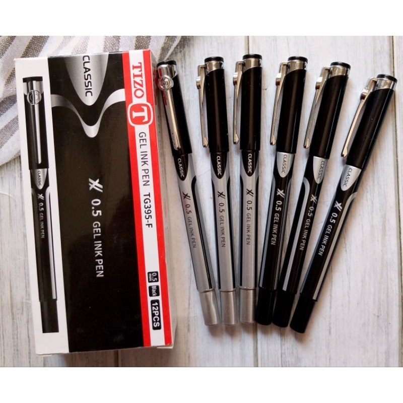 

(12PC) BOLPOIN TIZO TG-395F 0.5 HITAM/COVER ADA 2WARNA