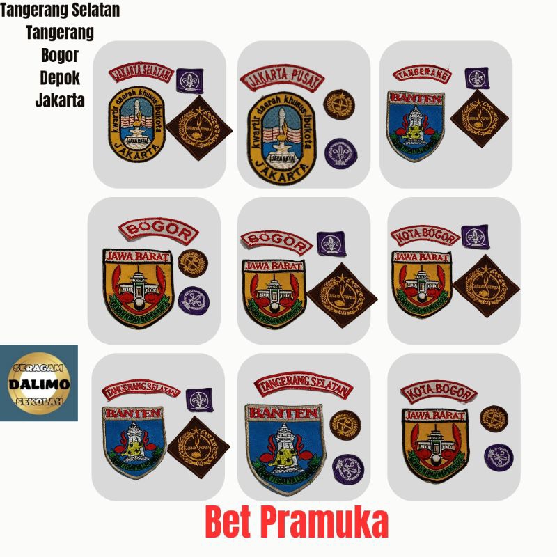Atribut bet pramuka dan bendera kantong merah putih bet tangerang bet tangsel bet pramuka jakarta be
