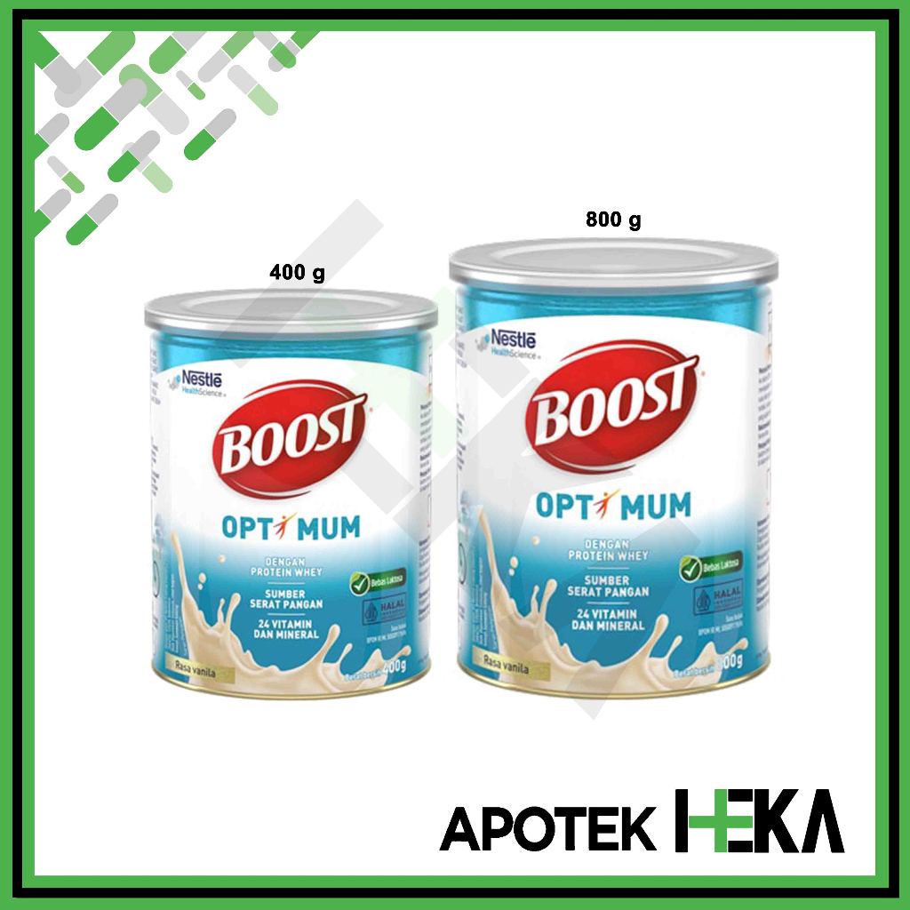 

Boost Optimum Kaleng 400 g / 800 g - Susu Bubuk Whey Protein Lansia [Depok]