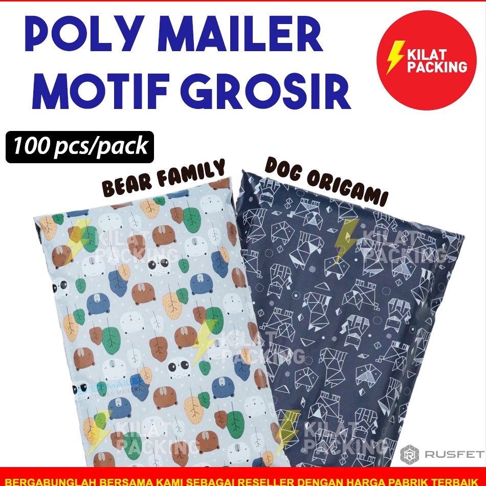 

8w Best Product POLYMAILER MOTIF LUCU VARIAN AMPLOP PLASTIK PACKING RUSFET PREMIUM TERMURAH PACK E86