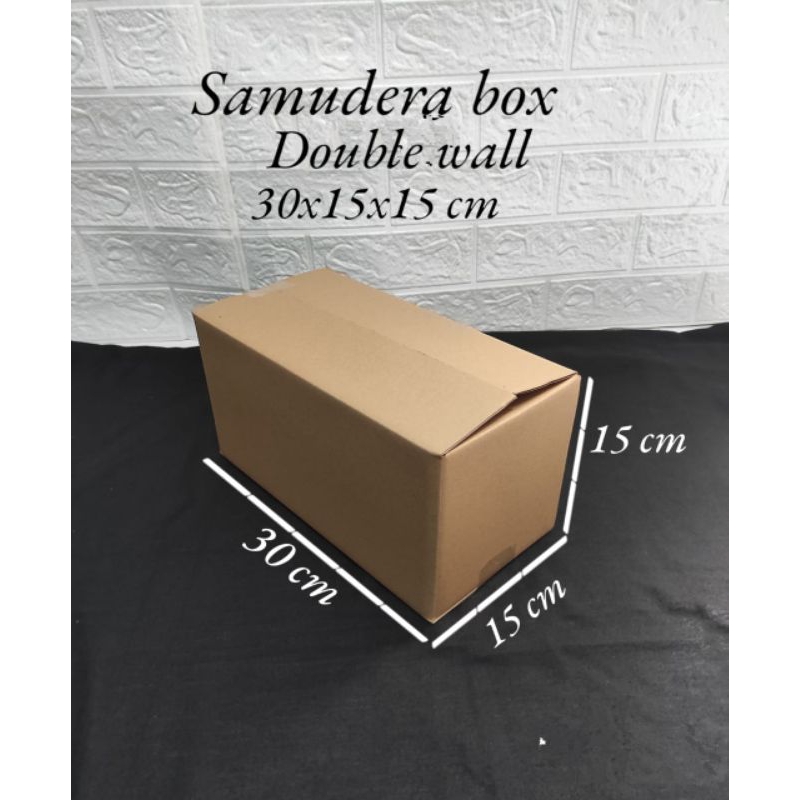 

kardus karton box uk 30x15x15 cm ( double wall ) polos