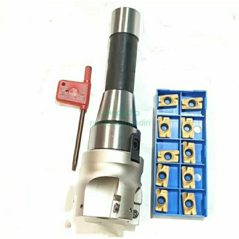 facemill 63mm BAP400 set arbor R8 set insert apmt16 utk nantong sm3