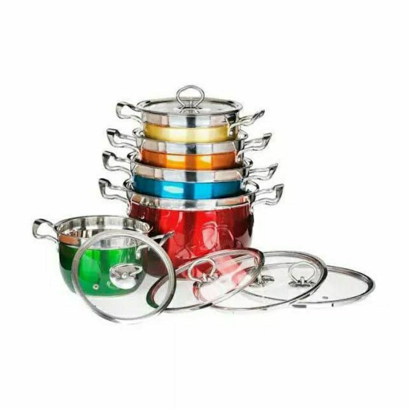 Panci set warna gione 10 in 1