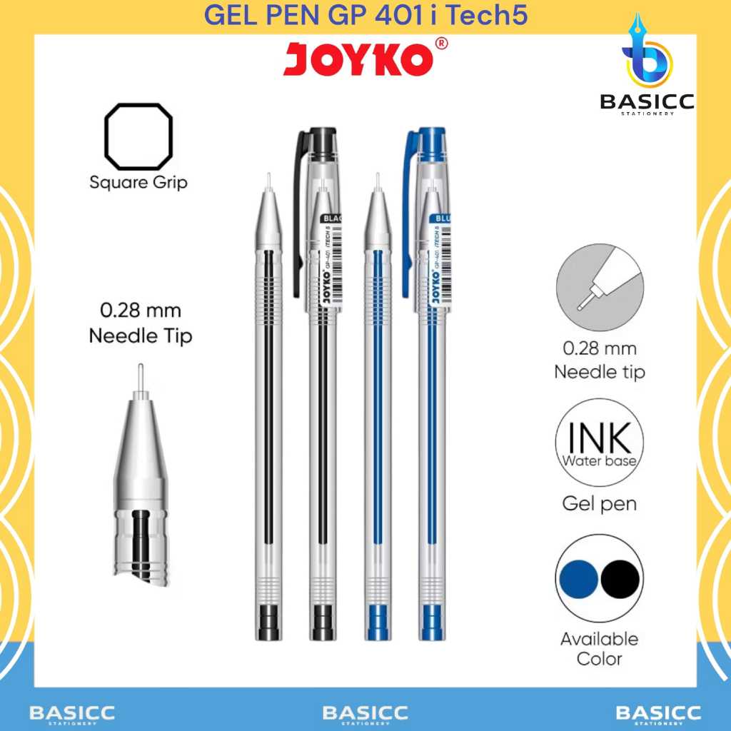 

Joyko Gel Pen GP-401 i-Tech5 0.28 mm | @1Pcs