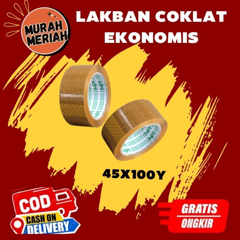 

LAKBAN COKLAT 100 YARD EKONOMIS