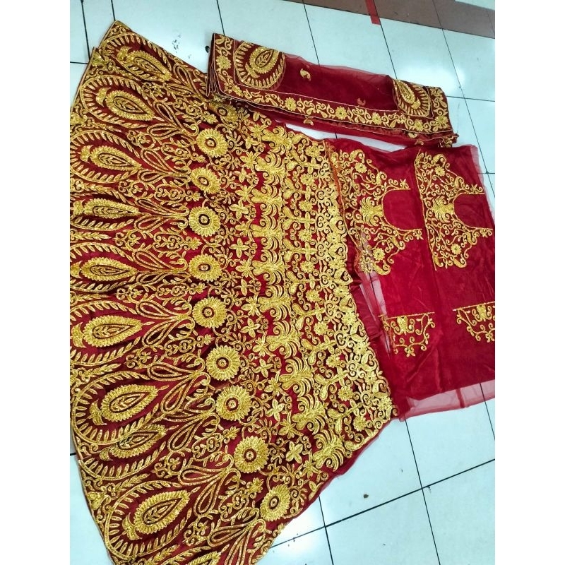 Lehengga India beludru  siap pakai/ lehengga india lengha lenggha lengga jodha muslim fashion sarung