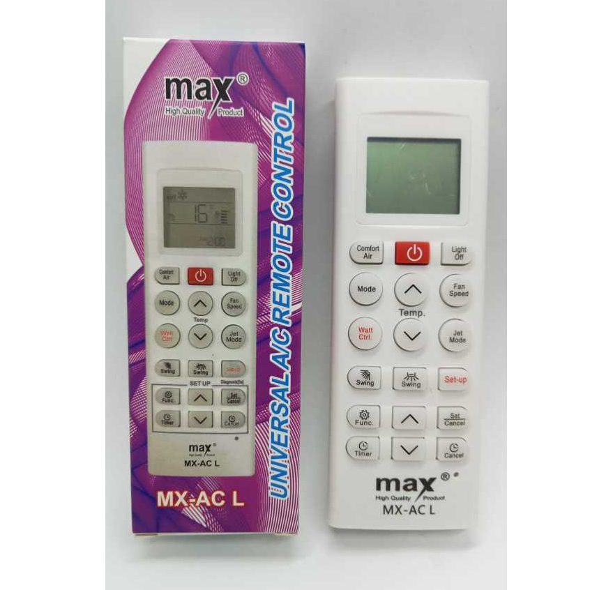 Remote AC LG MAX MX-AC L