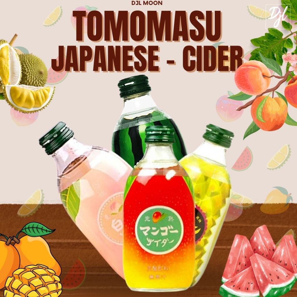 

Tomomasu Japanese Cider 300ml Minuman Berkarbonat Rasa Buah 1 Botol