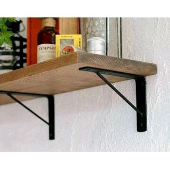 breket siku besi ambalan rak susun tebal