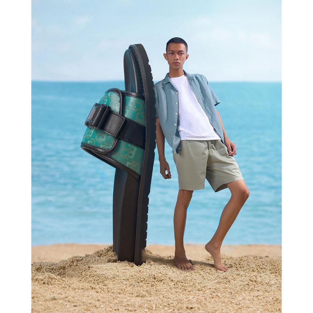 EVERBEST SANDAL PRIA ORIGINAL ASLI ORI SENDAL SLIDE HIJAU GREEN EM63