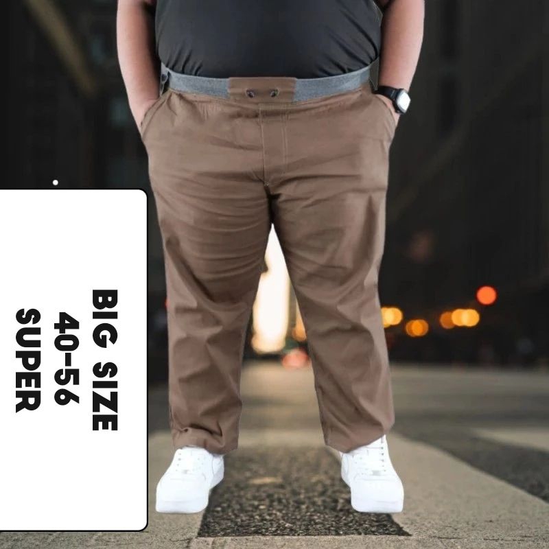 celana panjang pria jumbo pinggang karet