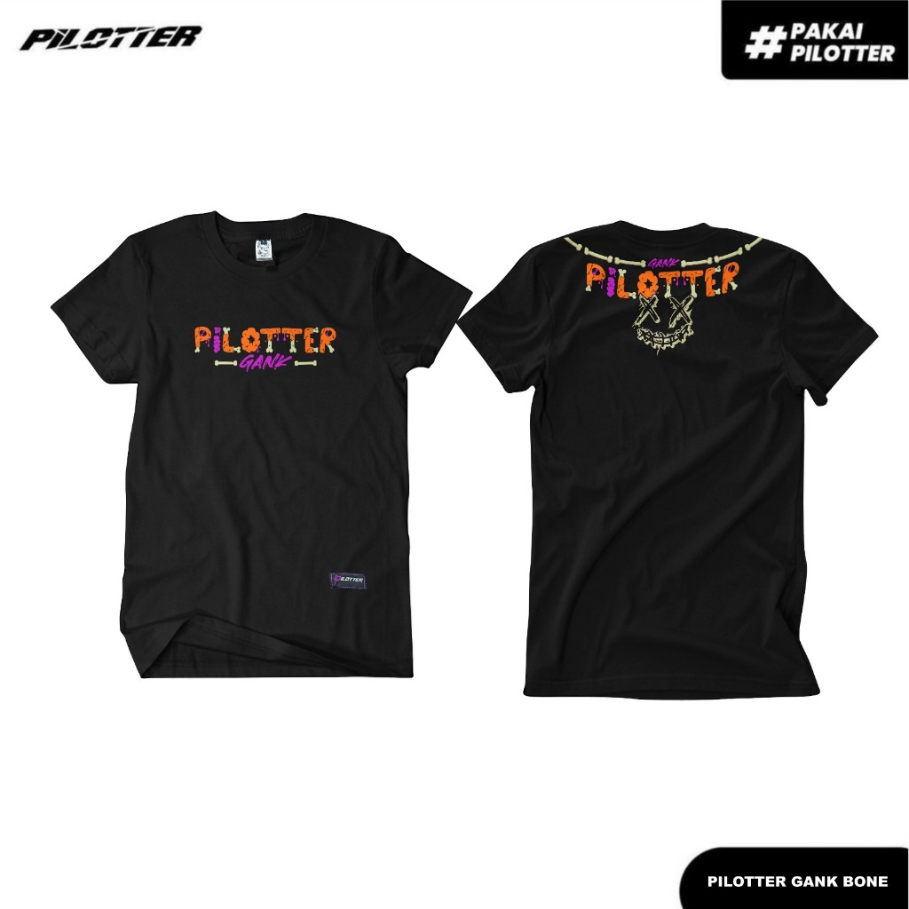 Pilotter Kaos Gank Bone Original Free Sticker