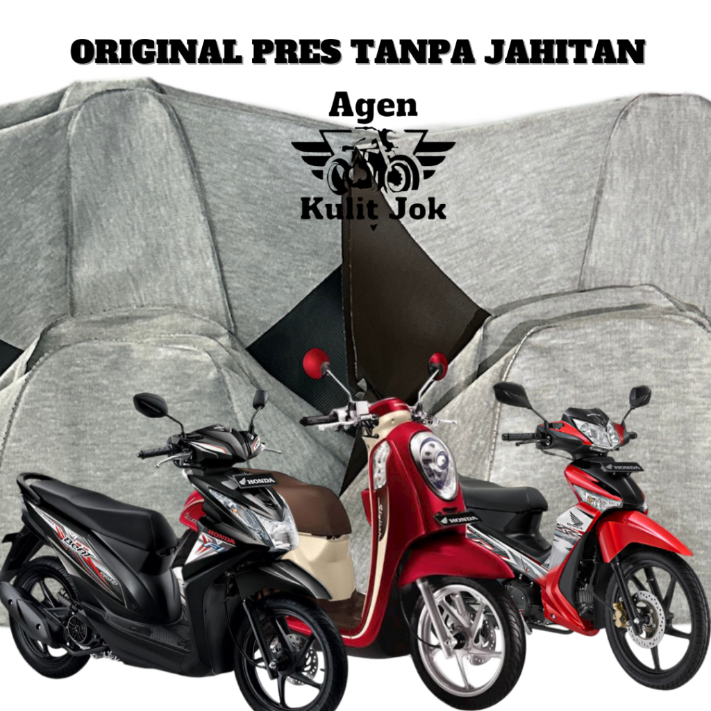 Kulit jok motor original Supra X 125/Sarung jok/kulit jok original beat F1/kulit jok original Scoopy