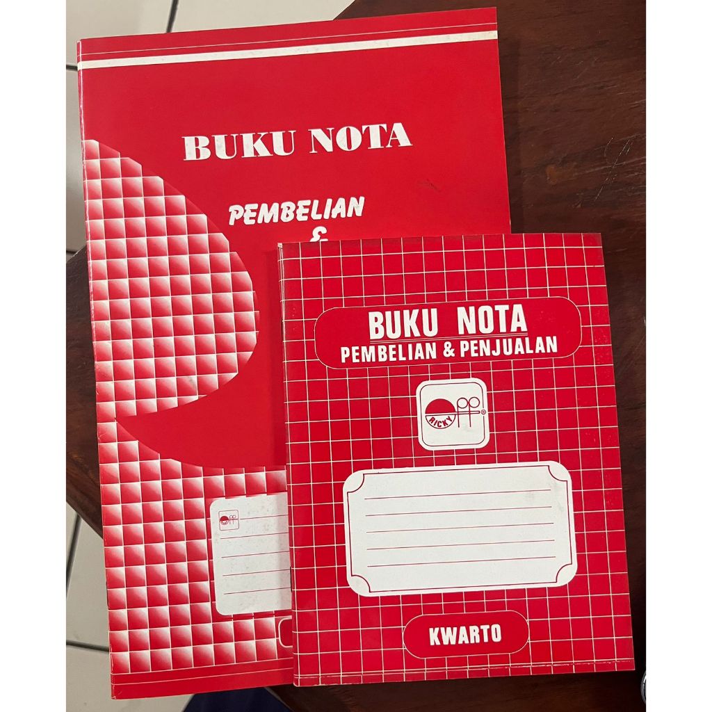 

Ricky Buku Nota Pembelian dan Penjual ukuran kwarto dan folio