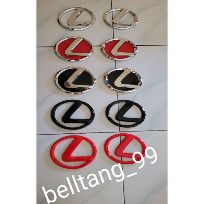 Logo Lexus Merah / Emblem lexus merah / logo lexus chrome / logo lexus 13cm 14cm / logo lexus avanza