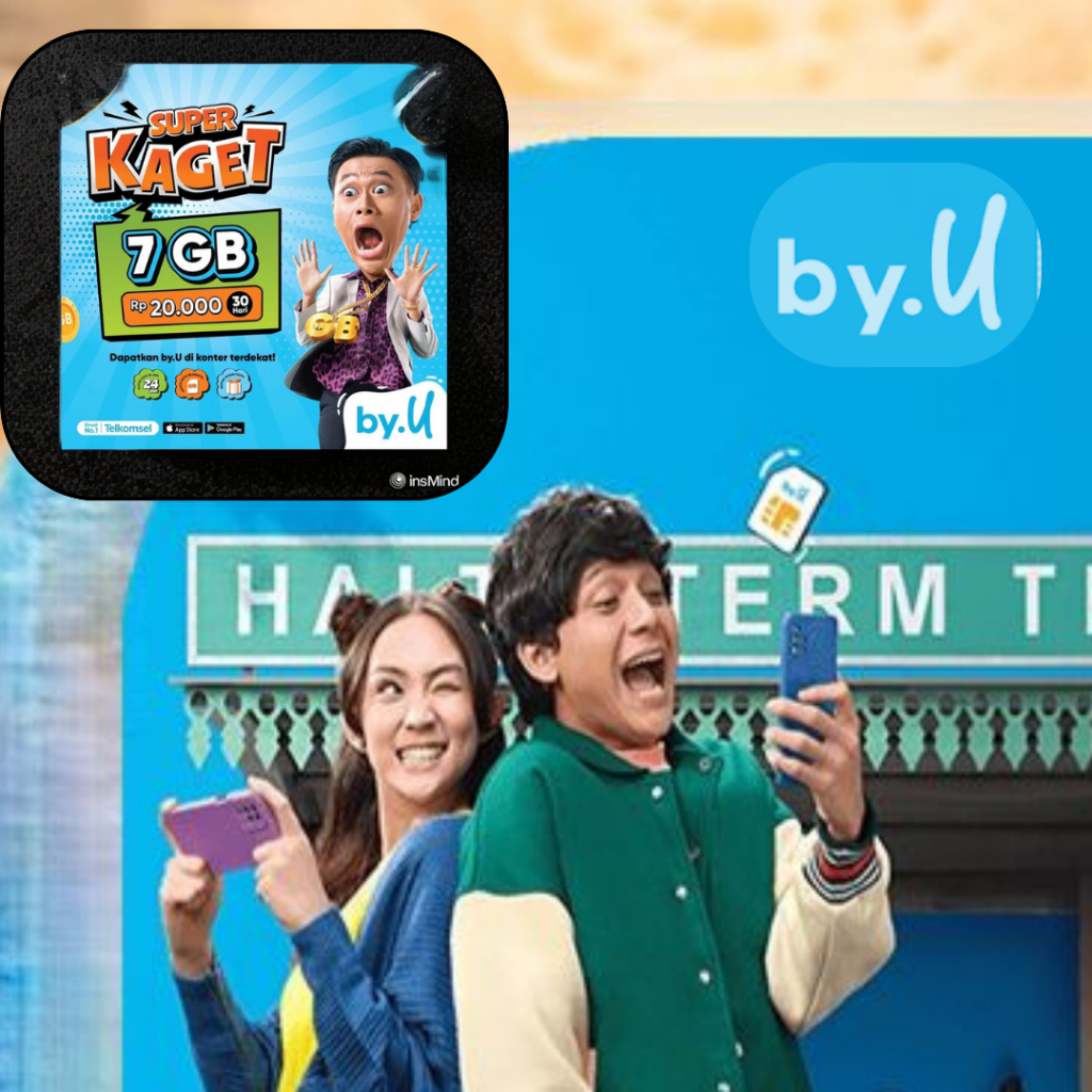 Kartu Perdana By U  7 Gb Masa Aktif Selamanya Dari Telkomsel